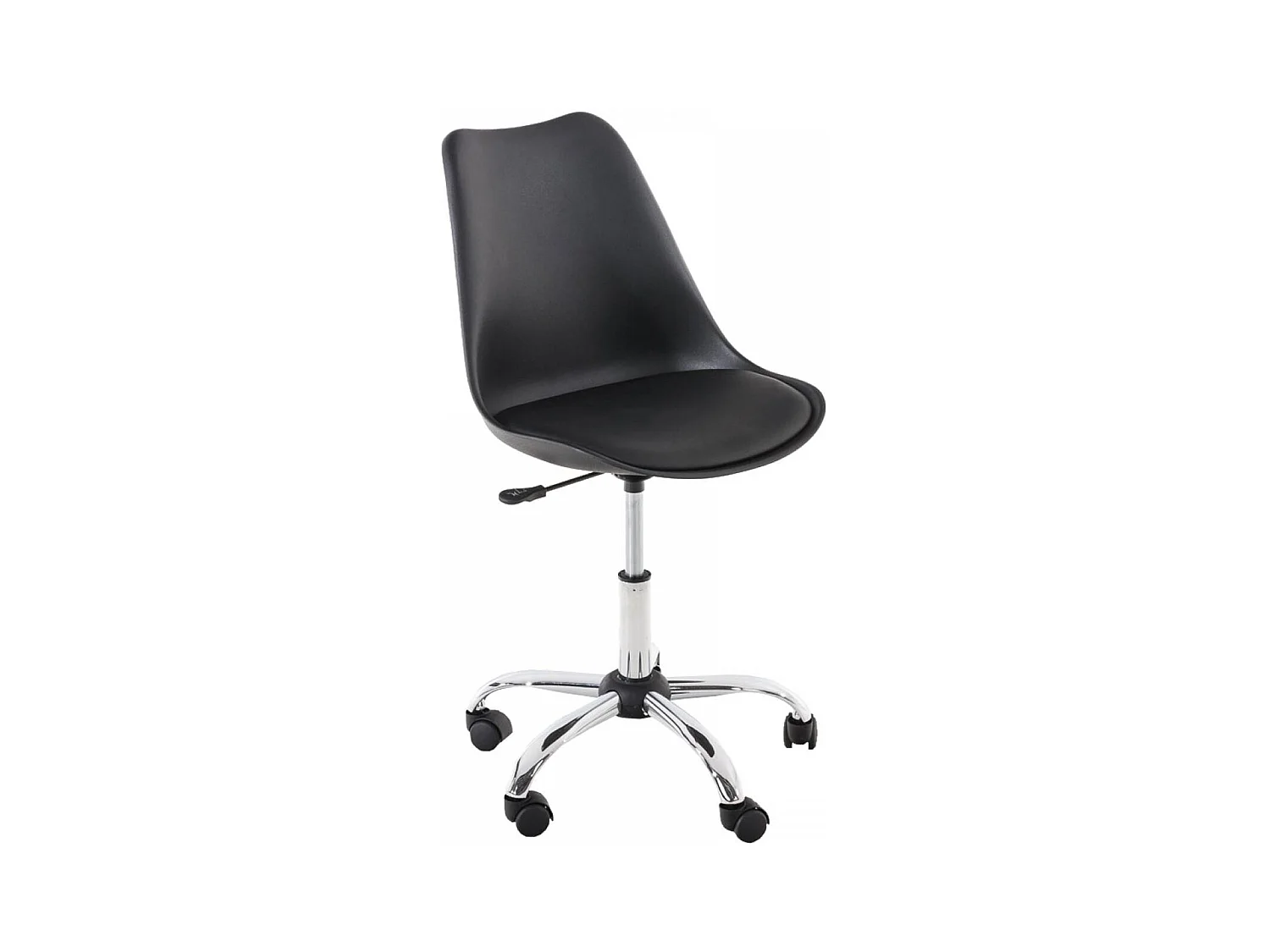 Chaise de bureau - Similicuir & Blanc - Noir - Pegleg