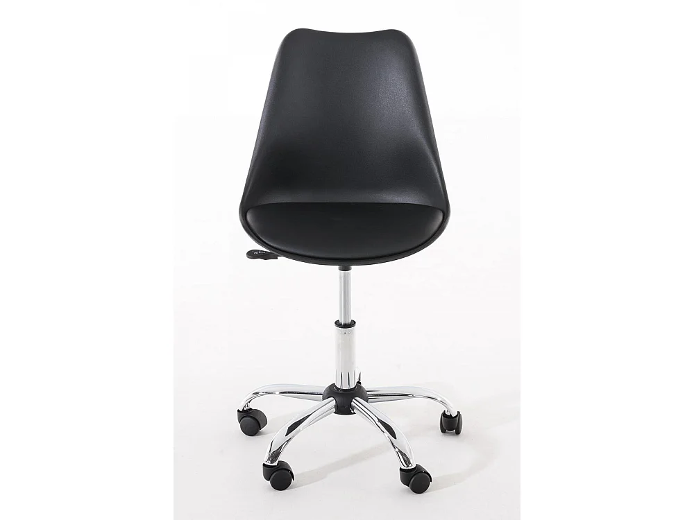 Chaise de bureau - Similicuir & Blanc - Noir - Pegleg