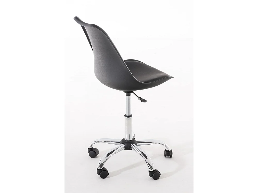 Chaise de bureau - Similicuir & Blanc - Noir - Pegleg