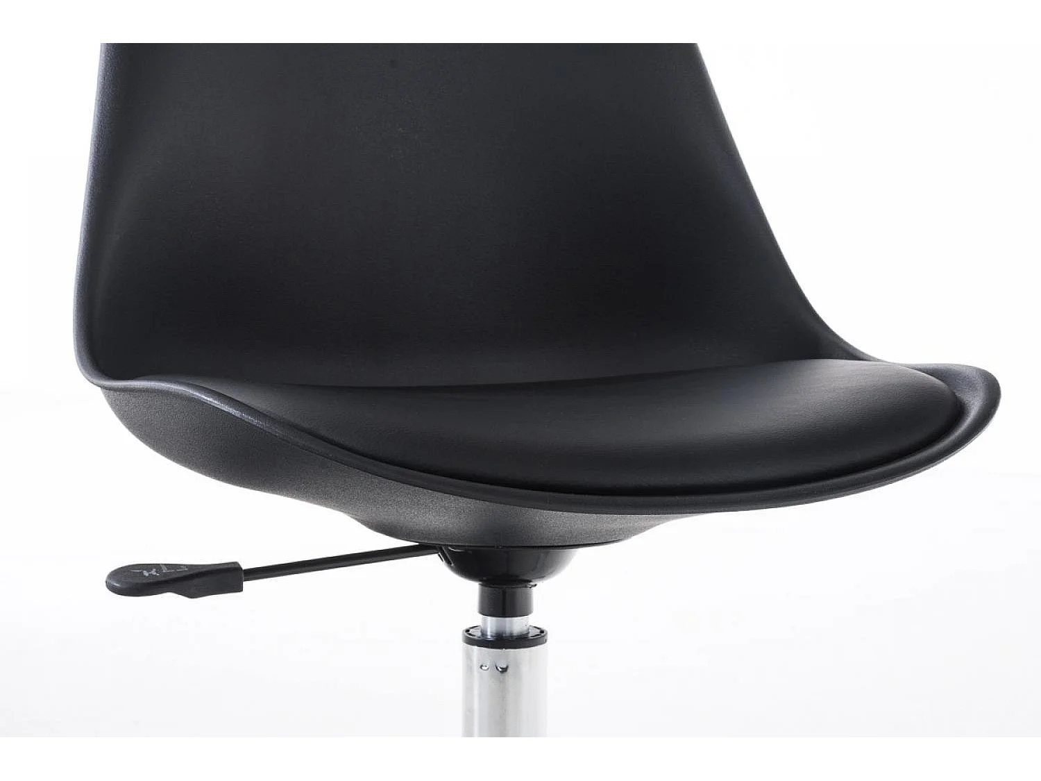 Chaise de bureau - Similicuir & Blanc - Noir - Pegleg