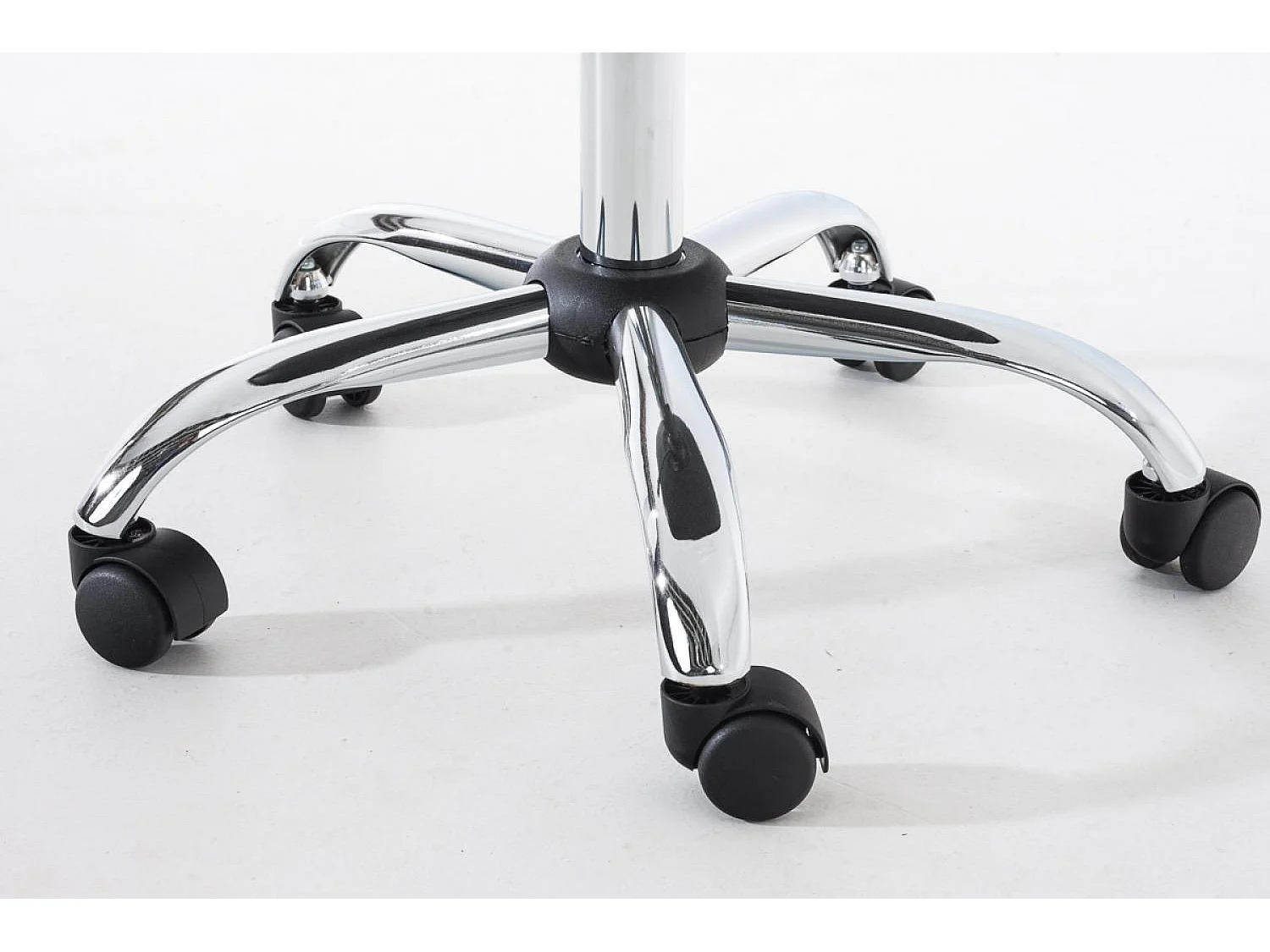 Chaise de bureau - Similicuir & Blanc - Noir - Pegleg