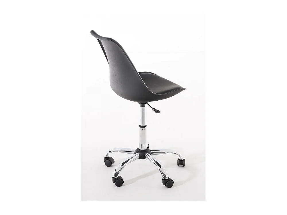 Chaise de bureau - Similicuir & Blanc - Noir - Pegleg