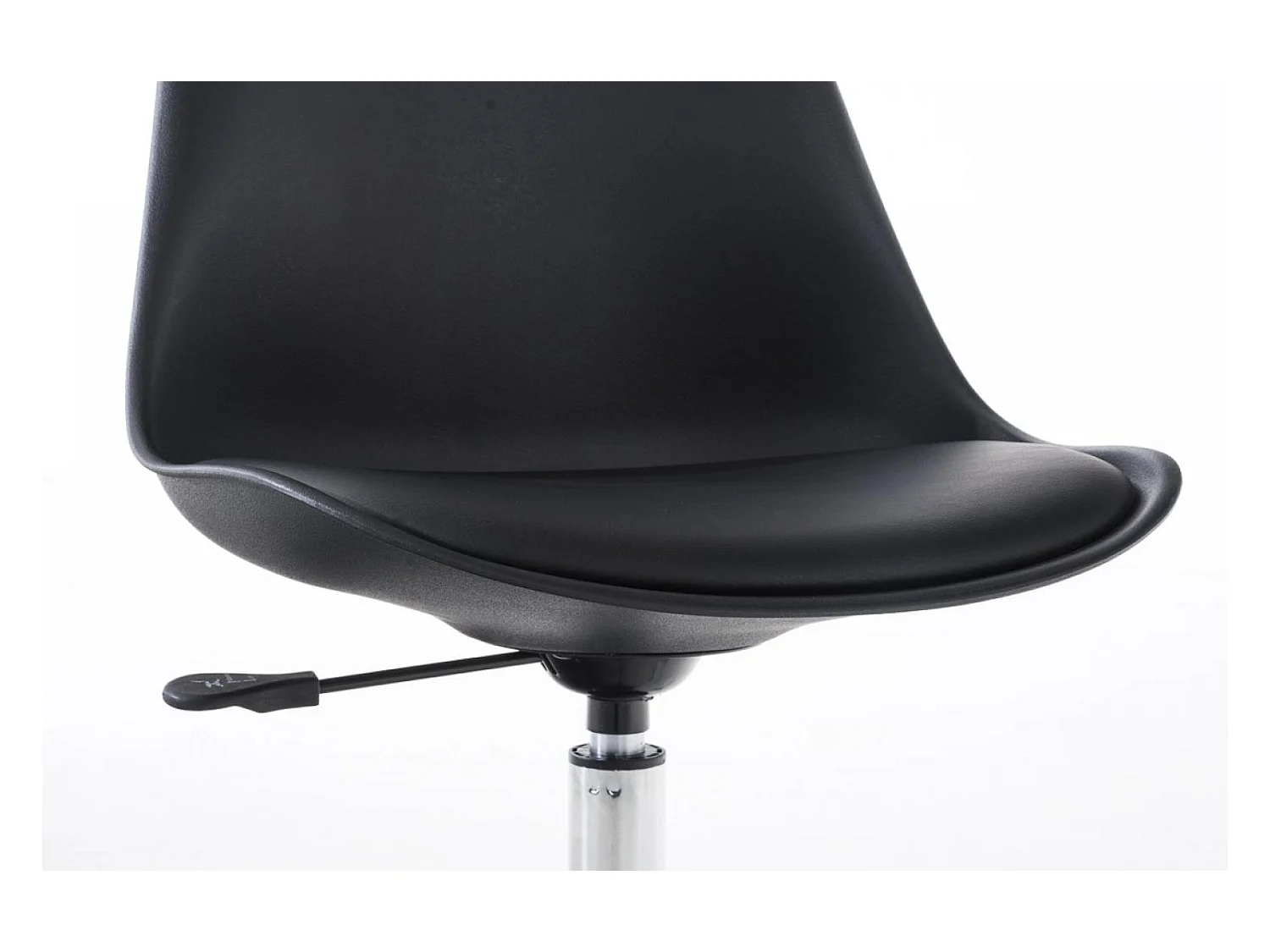 Chaise de bureau - Similicuir & Blanc - Noir - Pegleg