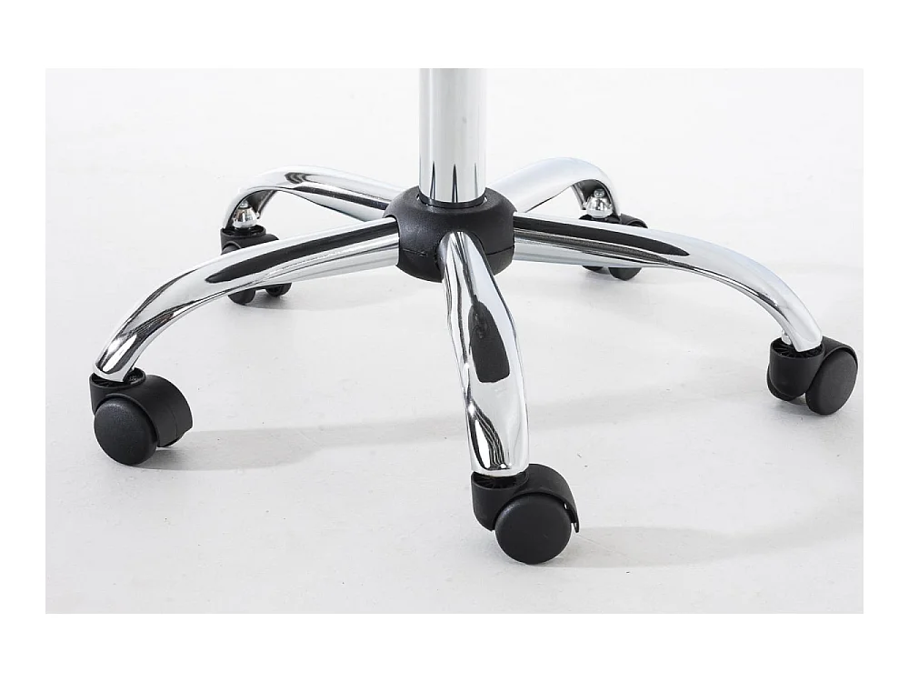 Chaise de bureau - Similicuir & Blanc - Noir - Pegleg