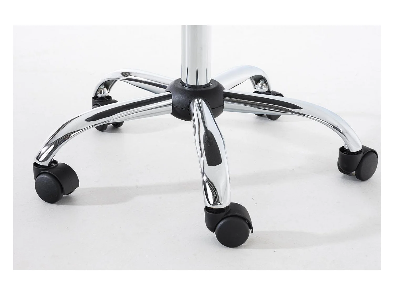 Chaise de bureau - Similicuir & Blanc - Noir - Pegleg