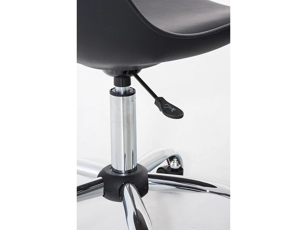 Chaise de bureau - Similicuir & Blanc - Noir - Pegleg