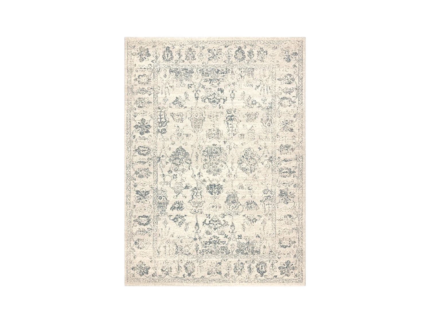 Tapis en laine ABBY 486.25.LA110 OSTA Ornement, cadre classique beige  135x200 cm
