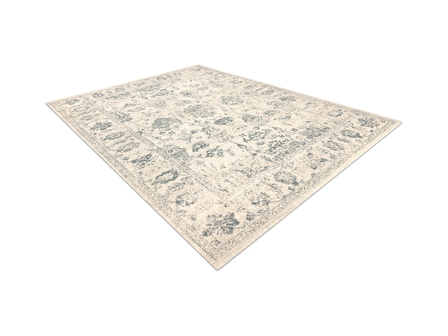 Tapis en laine ABBY 486.25.LA110 OSTA Ornement, cadre classique beige  135x200 cm