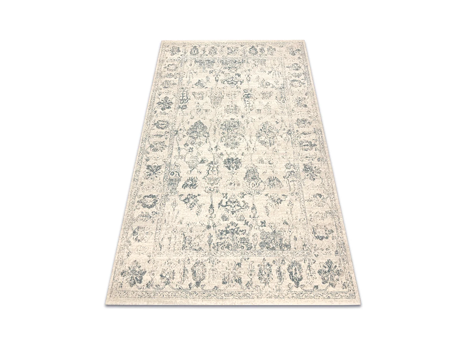 Tapis en laine ABBY 486.25.LA110 OSTA Ornement, cadre classique beige  135x200 cm