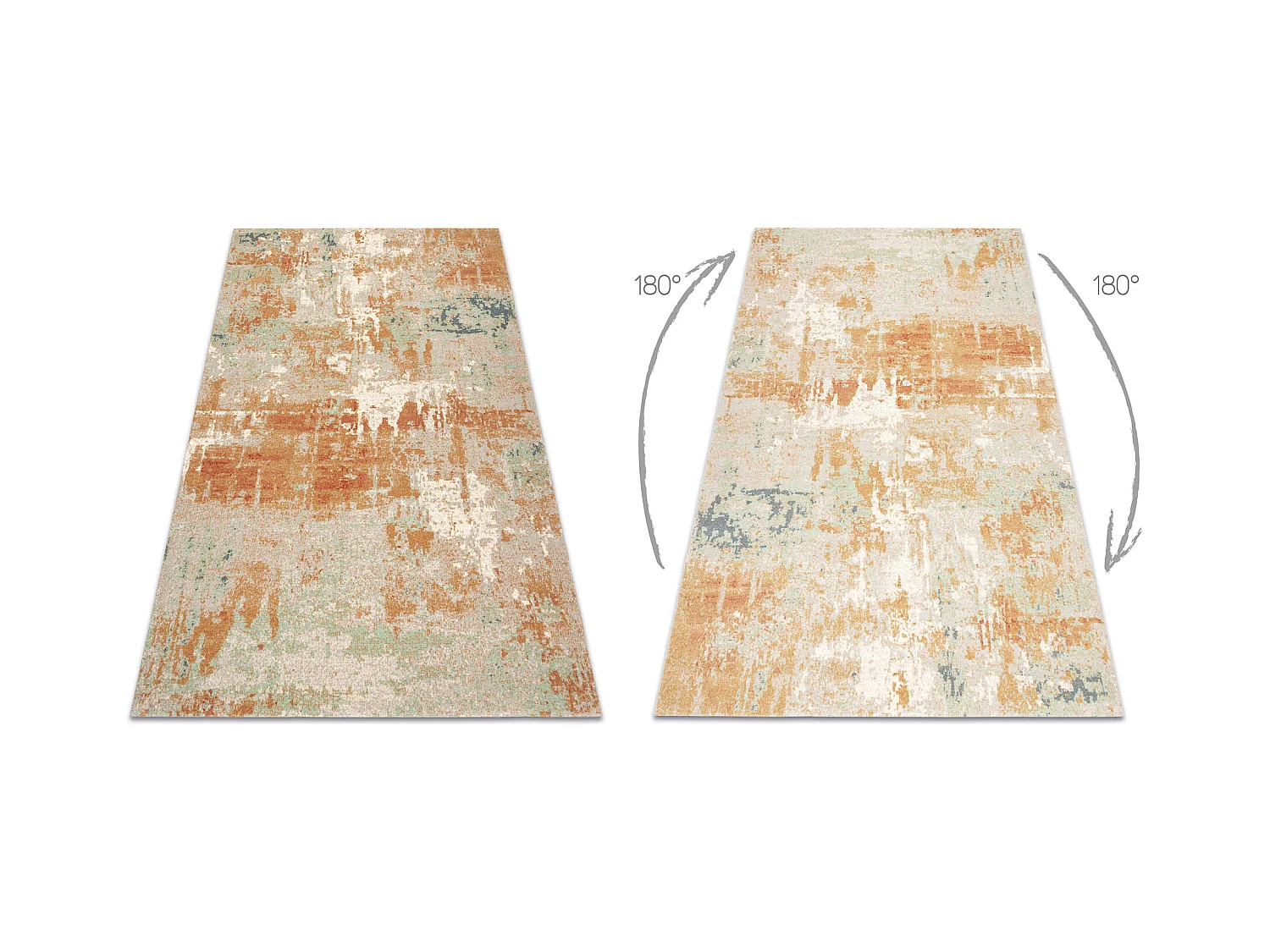 Tapis en laine ABBY 486.13.LA112 OSTA Vintage, moderne vert / terre cu 120x170 cm