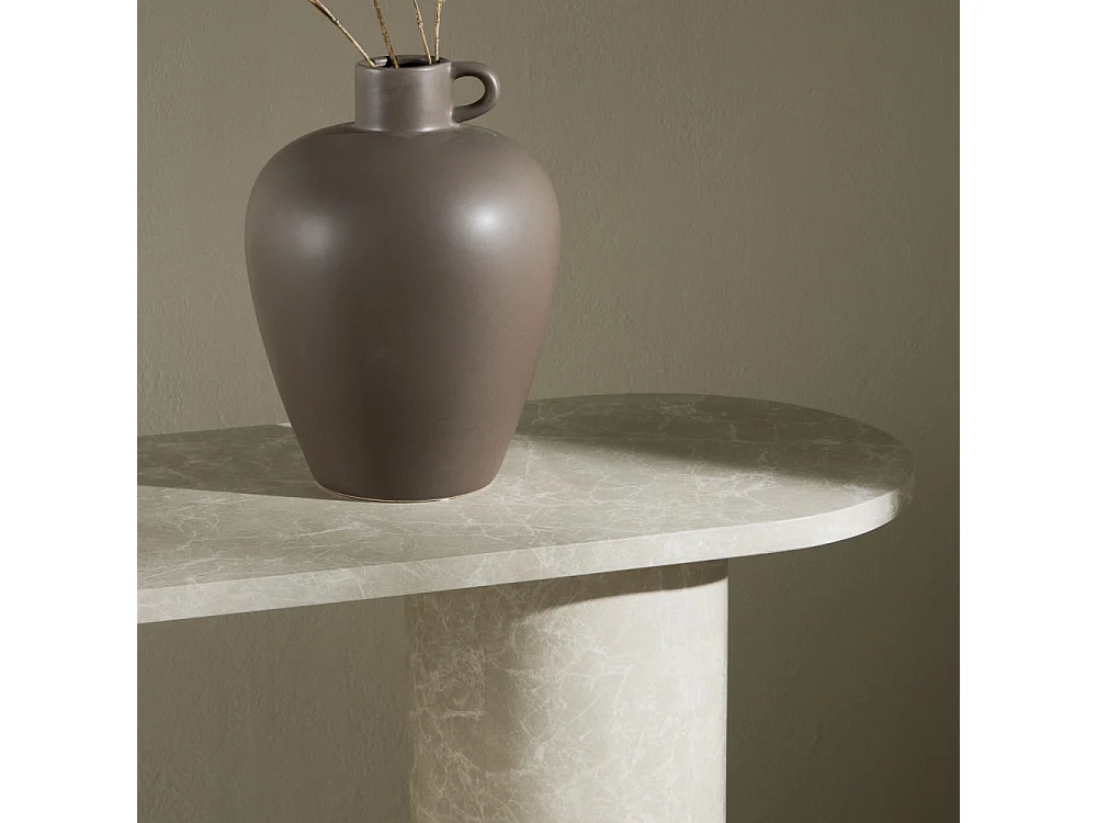 Console Effet Marbre "Narvik" 130cm Beige