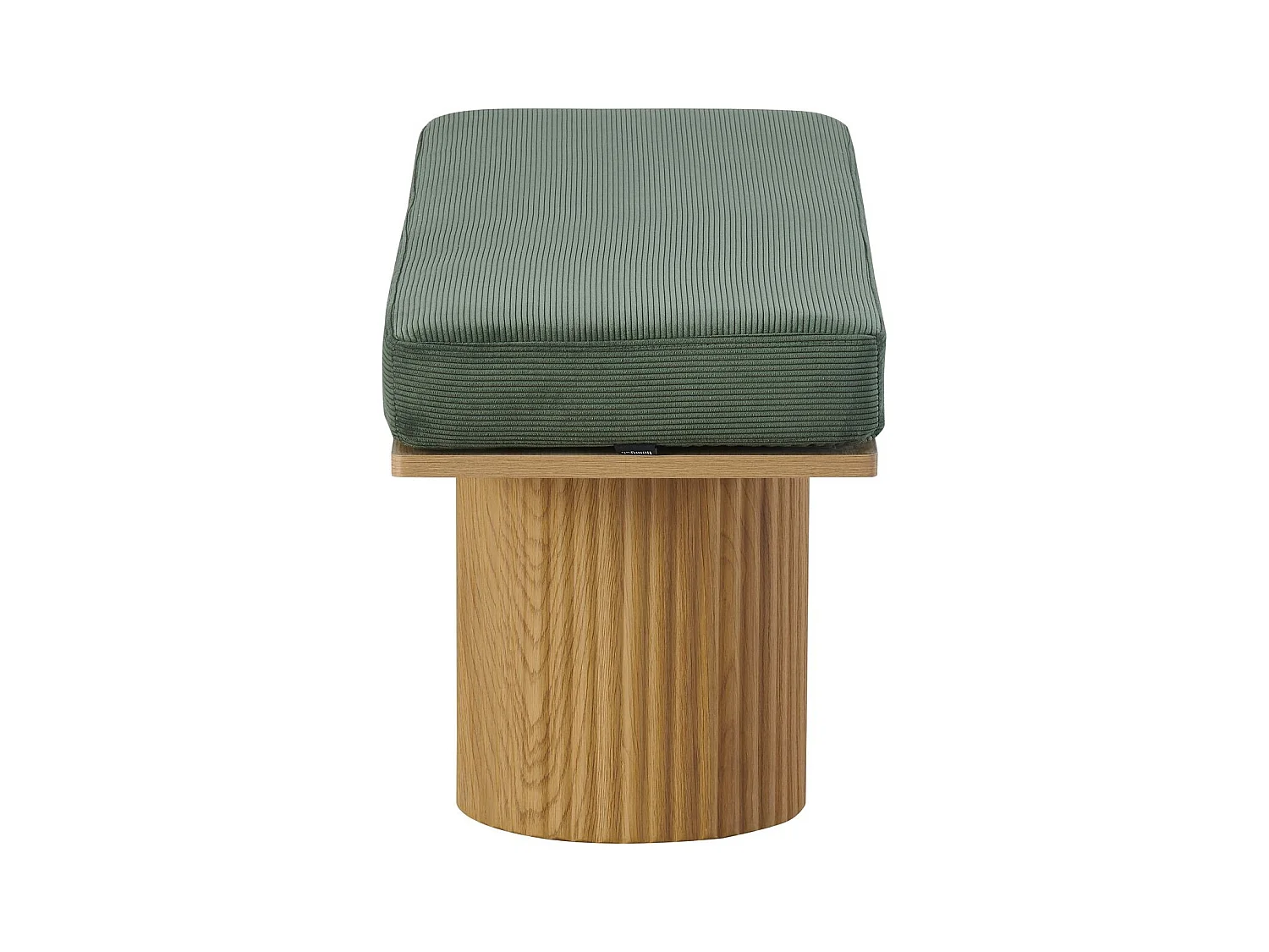 Banc en velours côtelé vert kaki - Mahe