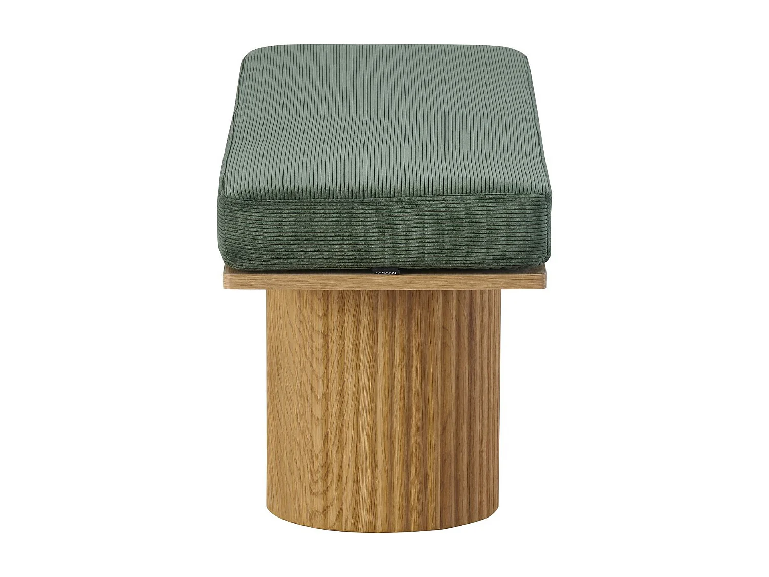 Banc en velours côtelé vert kaki - Mahe