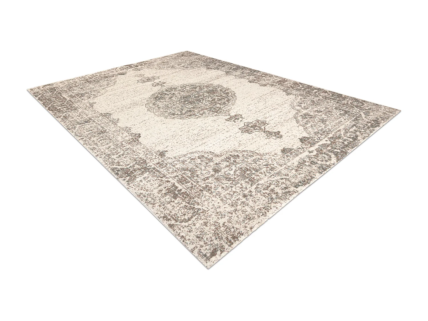 Tapis en laine ABBY 486.24.LA110 OSTA Ornement, cadre classique gris / 200x300 cm