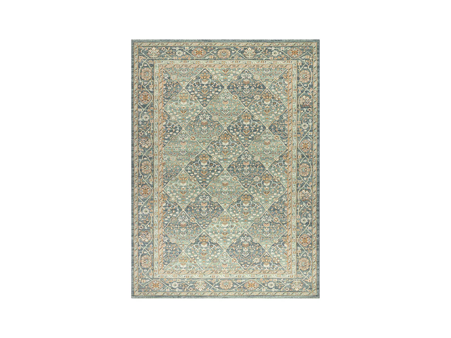Tapis en laine SOHO 477.27.LA500 OSTA - Losange, cadre géométrique n 200x300 cm