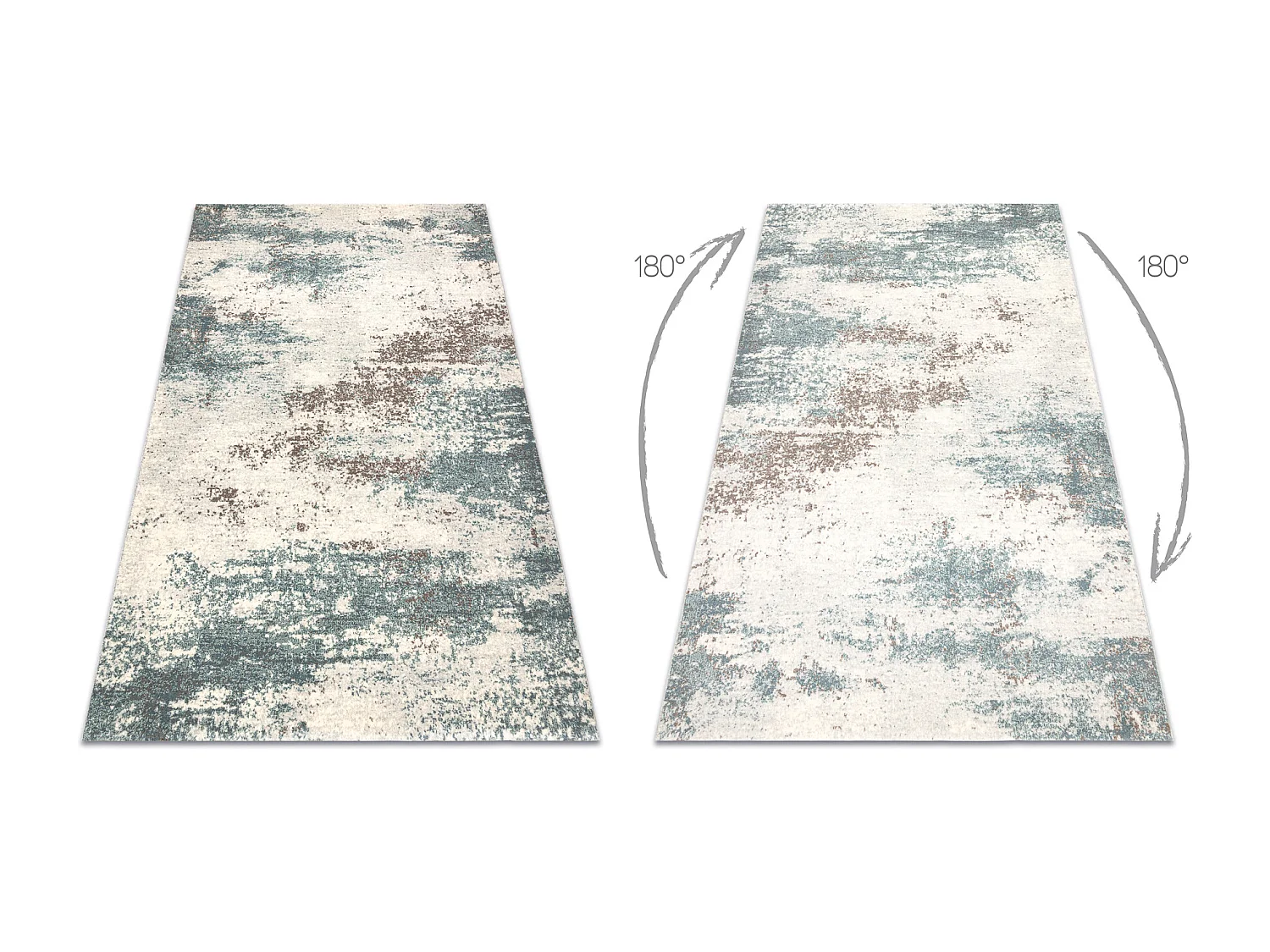 Tapis en laine ABBY 486.28.LA111 OSTA Vintage, moderne beige / bleus 160x240 cm