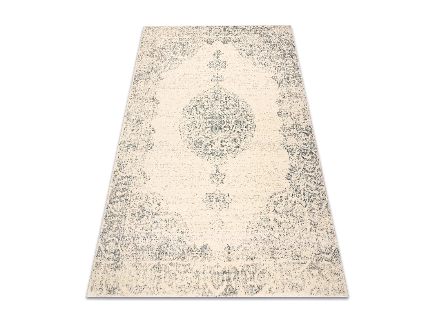 Tapis en laine ABBY 486.24.LA100 OSTA Ornement, cadre classique beige  120x170 cm