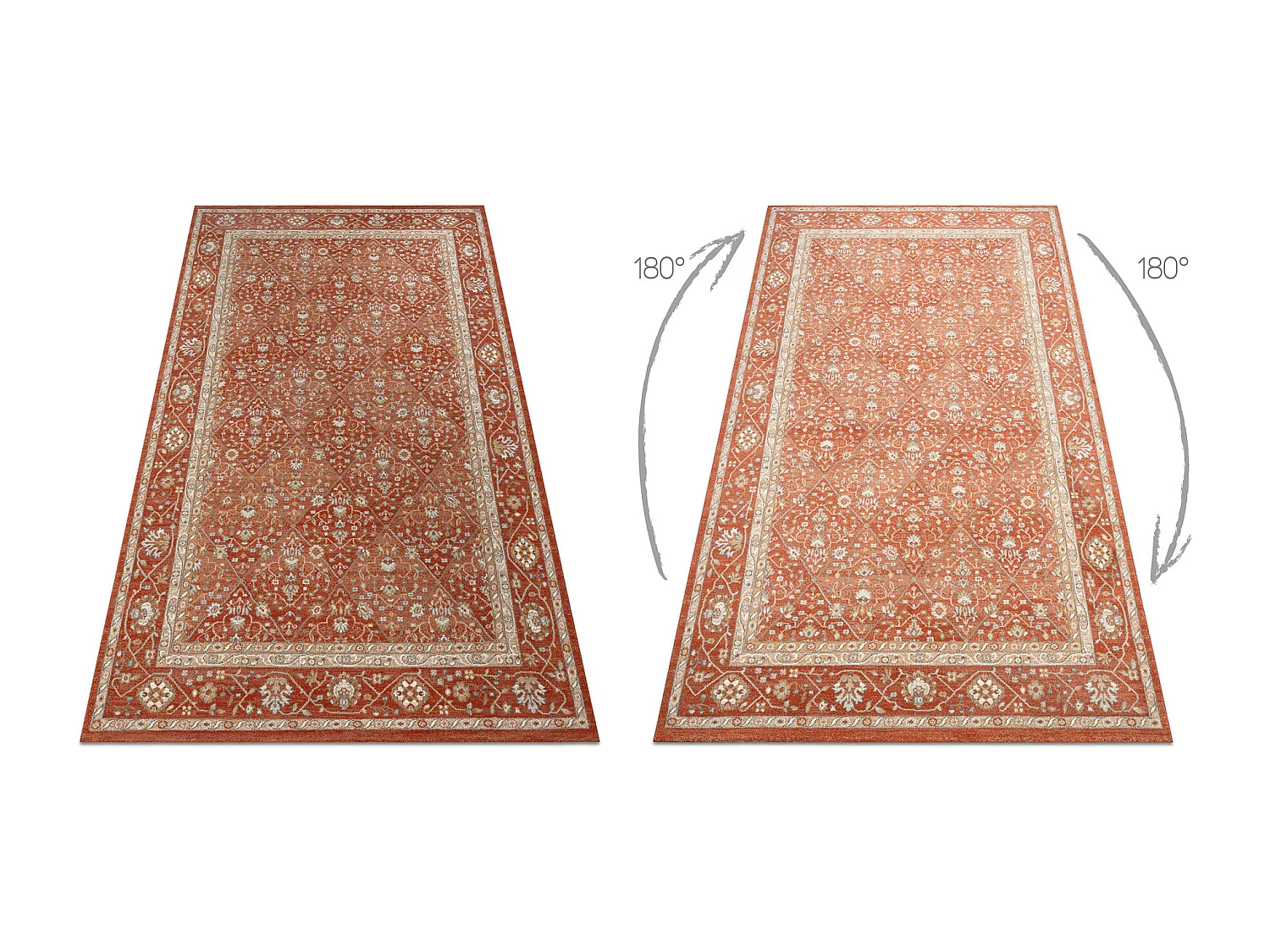 Dywan SOHO 477.27.LA300 wełniany OSTA - Romby, ramka geometryczny nat 120x170 cm