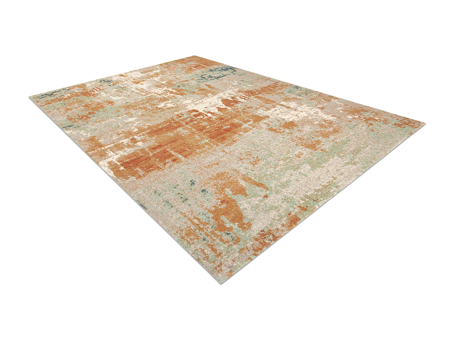 Tappeto in lana ABBY 486.13.LA112 OSTA Vintage, moderno verde / terrac 67x130 cm