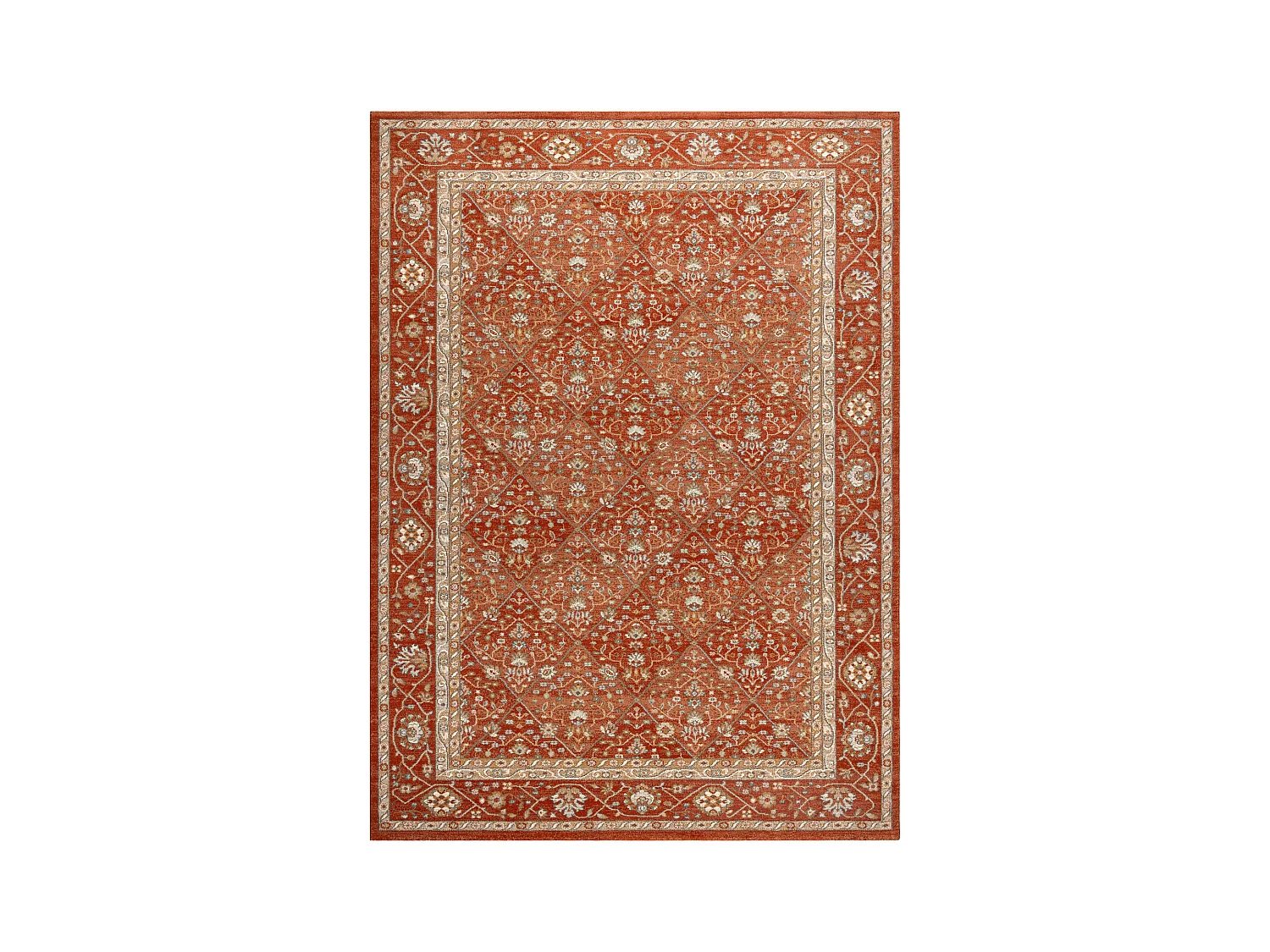 Tapis en laine SOHO 477.27.LA300 OSTA - Losange, cadre géométrique n 200x300 cm