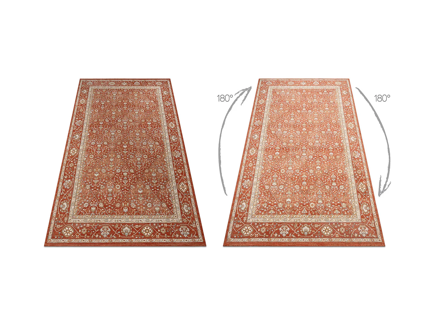 Tapis en laine SOHO 477.27.LA300 OSTA - Losange, cadre géométrique n 200x300 cm