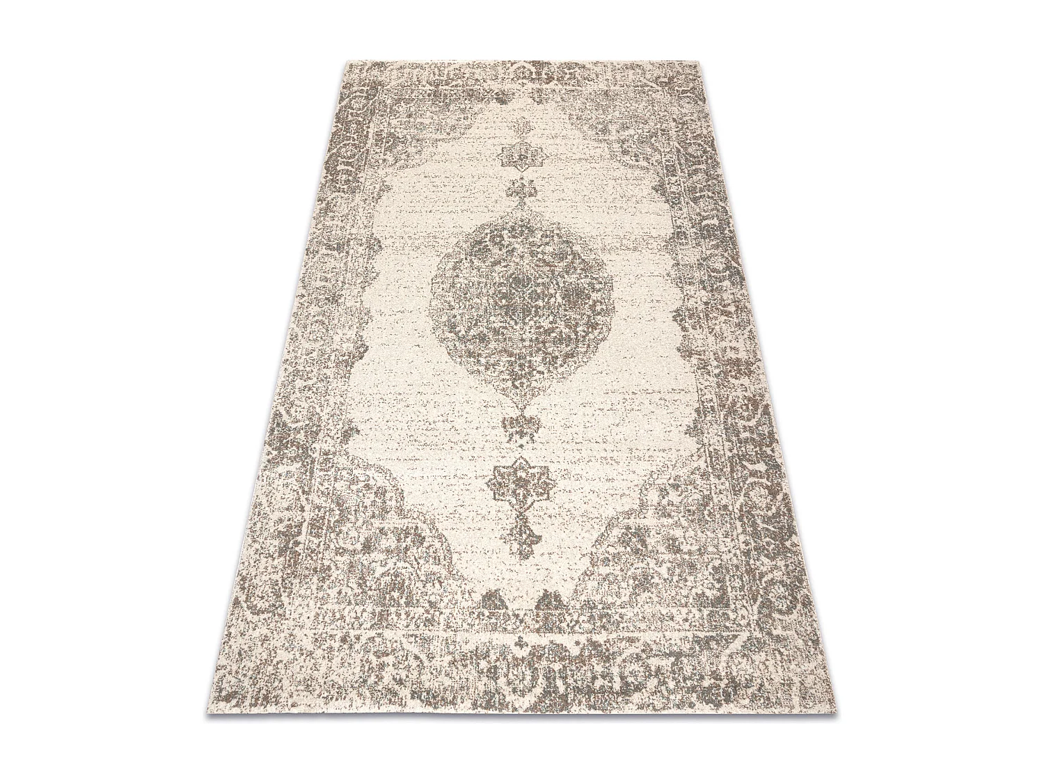 Tapis en laine ABBY 486.24.LA110 OSTA Ornement, cadre classique gris / 120x170 cm