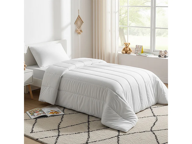 Pack couette 140x200 mi-saison et oreiller enfant Terre de Nuit