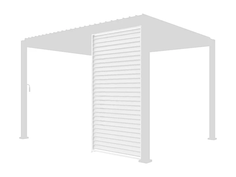130cm persianas de aluminio para pérgola triomphe blanco