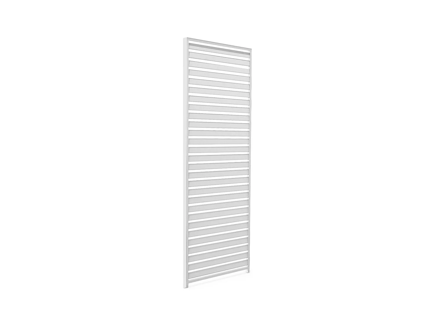 Persienne 130cm pour pergola bioclimatique Triomphe. côté 4m. panneau brise vue. aluminium. blanc