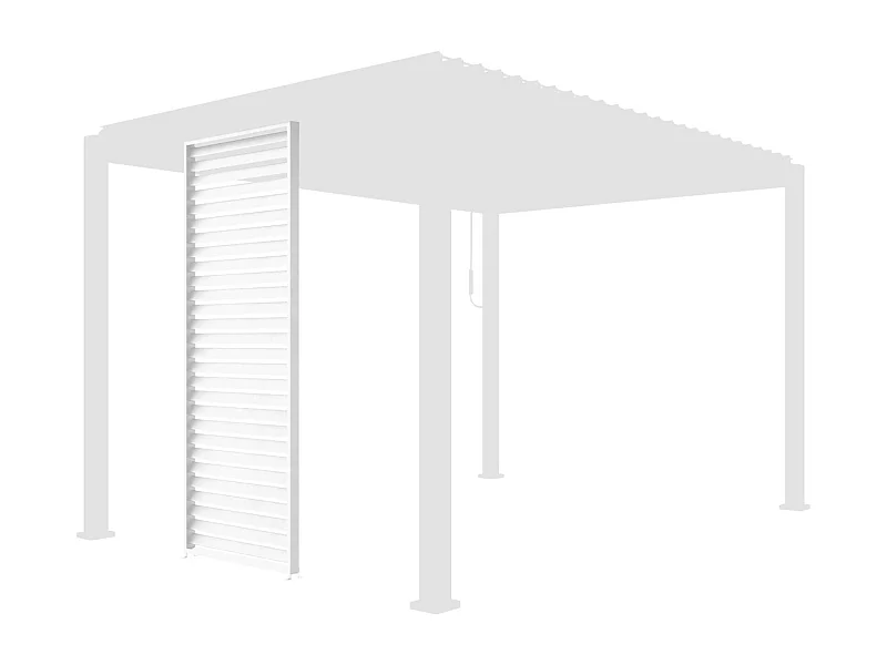 100cm persianas de aluminio para pérgola triomphe blanco