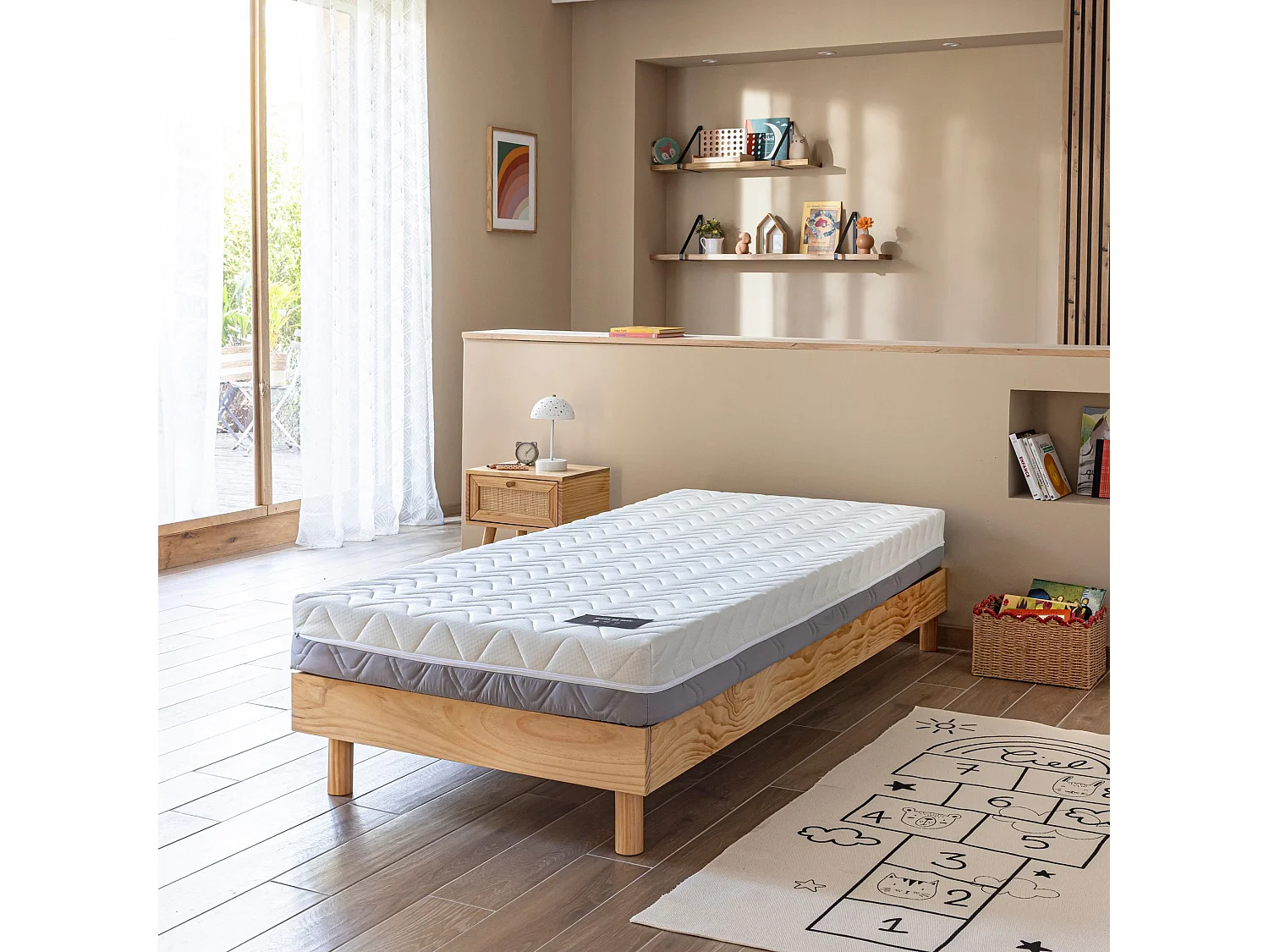 Matelas mousse recyclée 17 cm - Conscience - 90x190