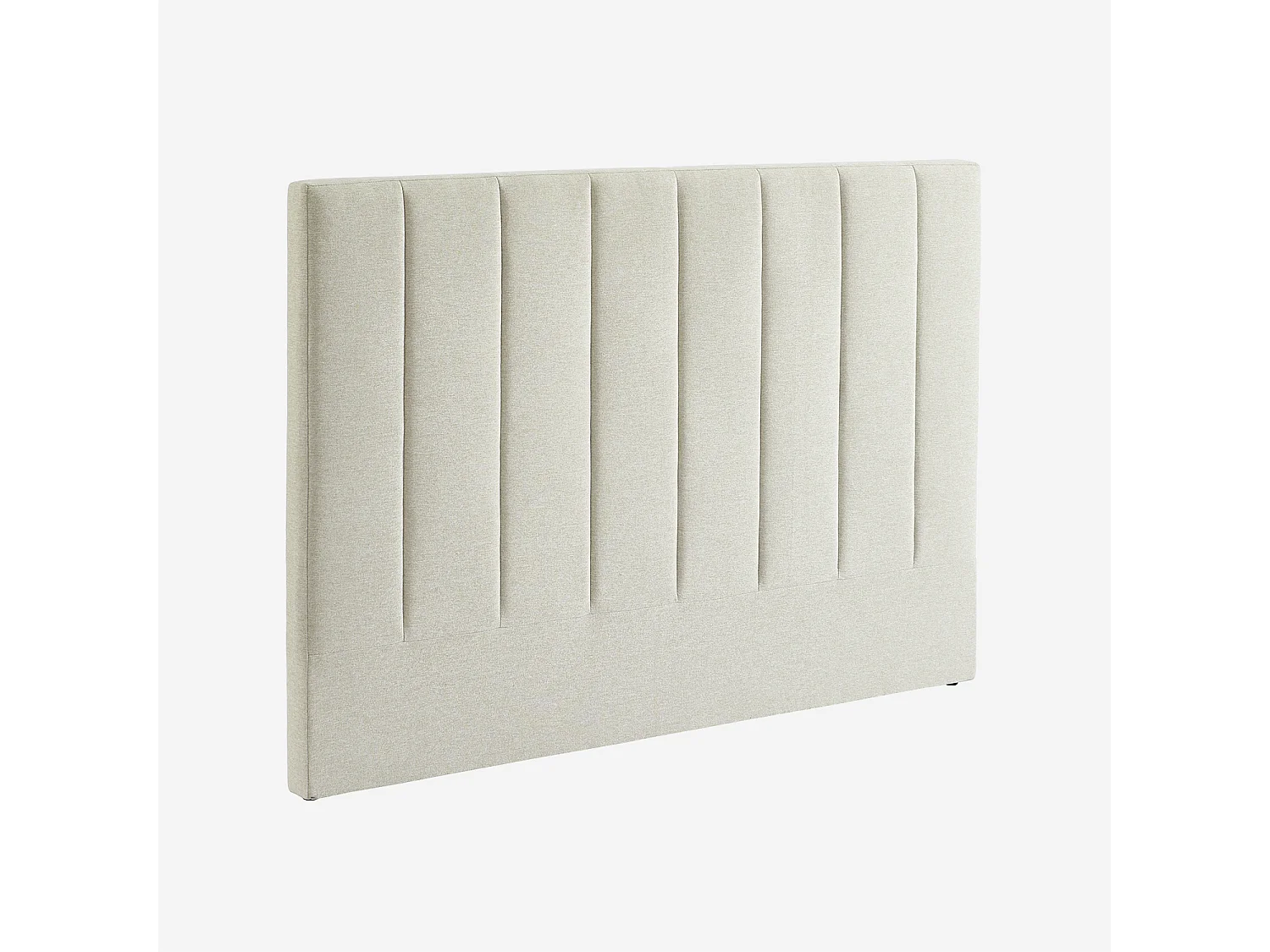 Tête de lit pour lit double 140cm revêtement tissu beige - Cole 150cm