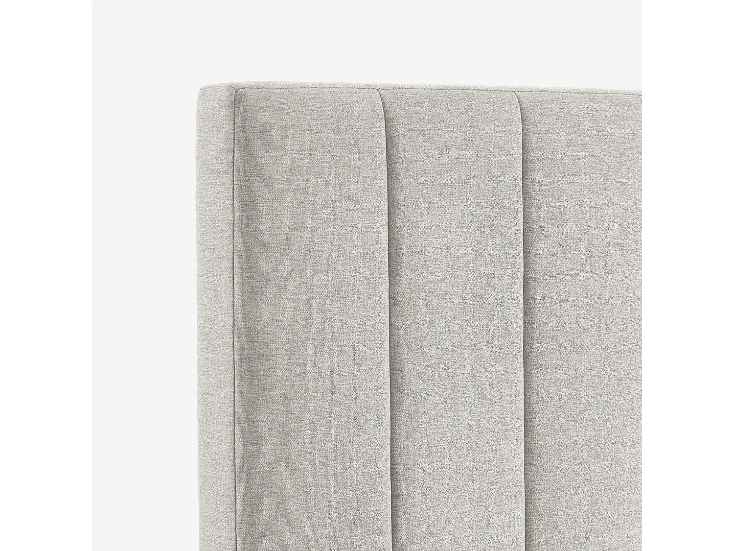 Cabecero de cama revestimiento tela, 150cm gris claro