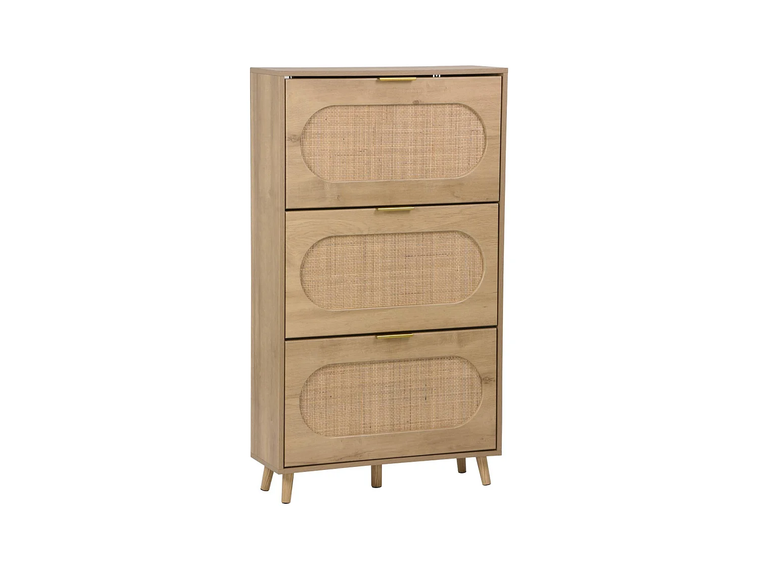 Mueble para zapatos con 3 cajones natural
