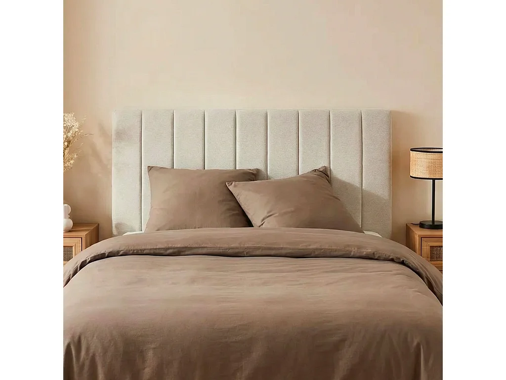 Cabezal revestimiento tela, 170cm gris claro