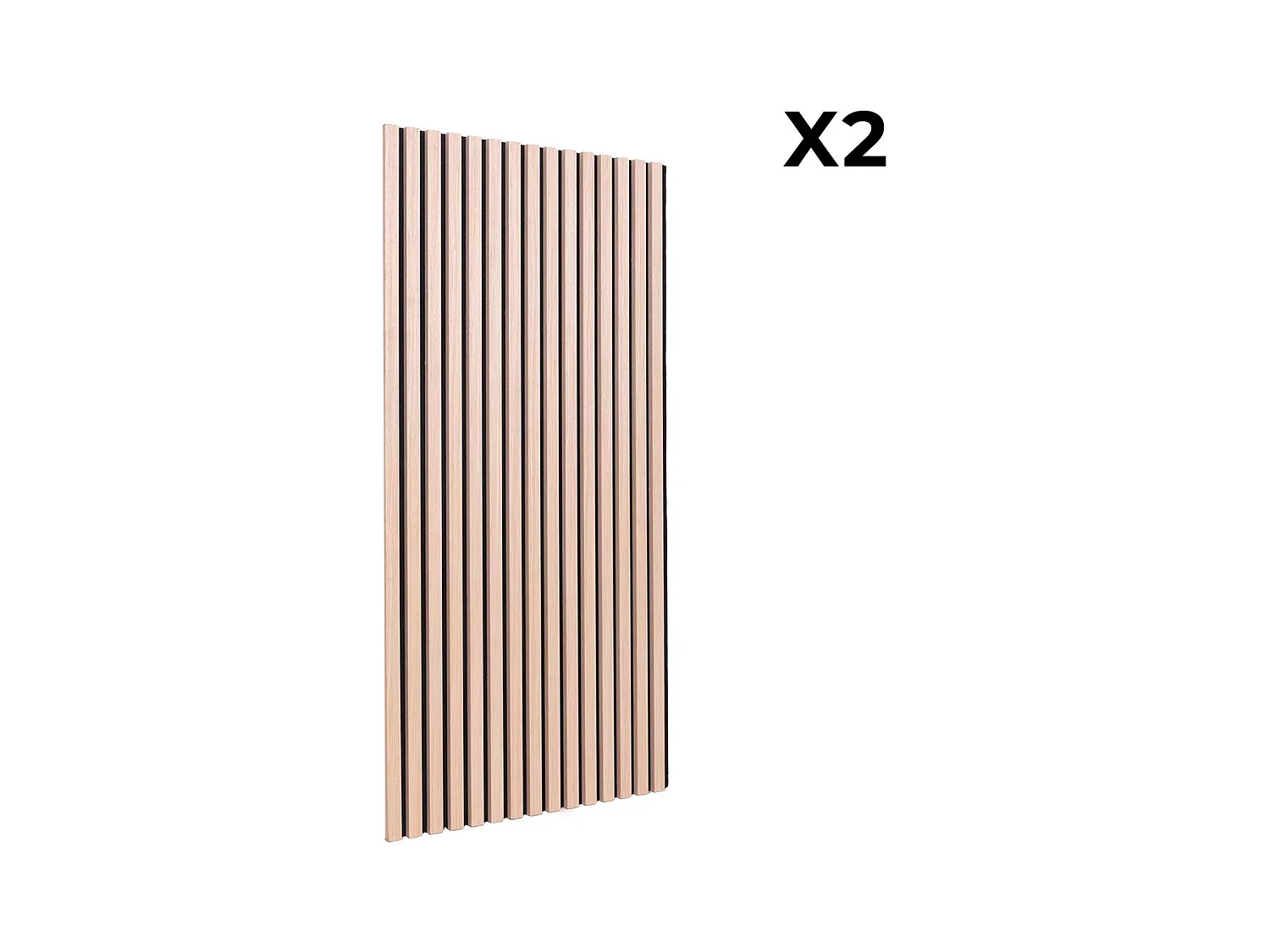 Paneles murales acústicos decorativos , color roble roble