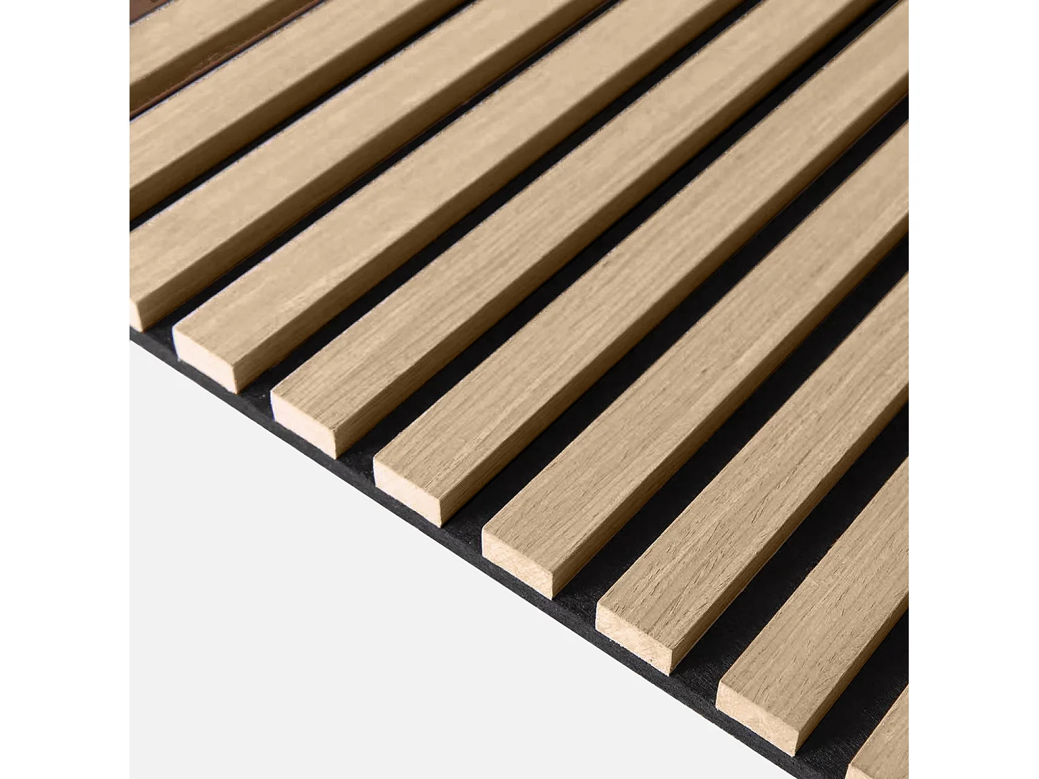 Set de 2 panneaux muraux acoustiques décoratifs en feutrine et MDF chêne 60x120cm - Kyoto