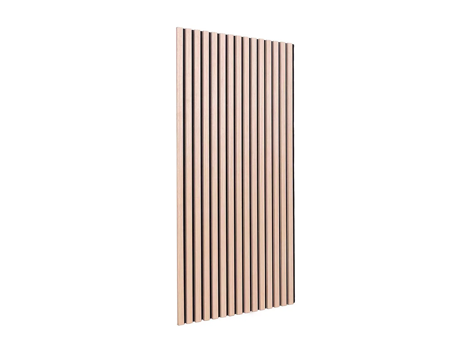 Set de 2 panneaux muraux acoustiques décoratifs en feutrine et MDF chêne 60x120cm - Kyoto