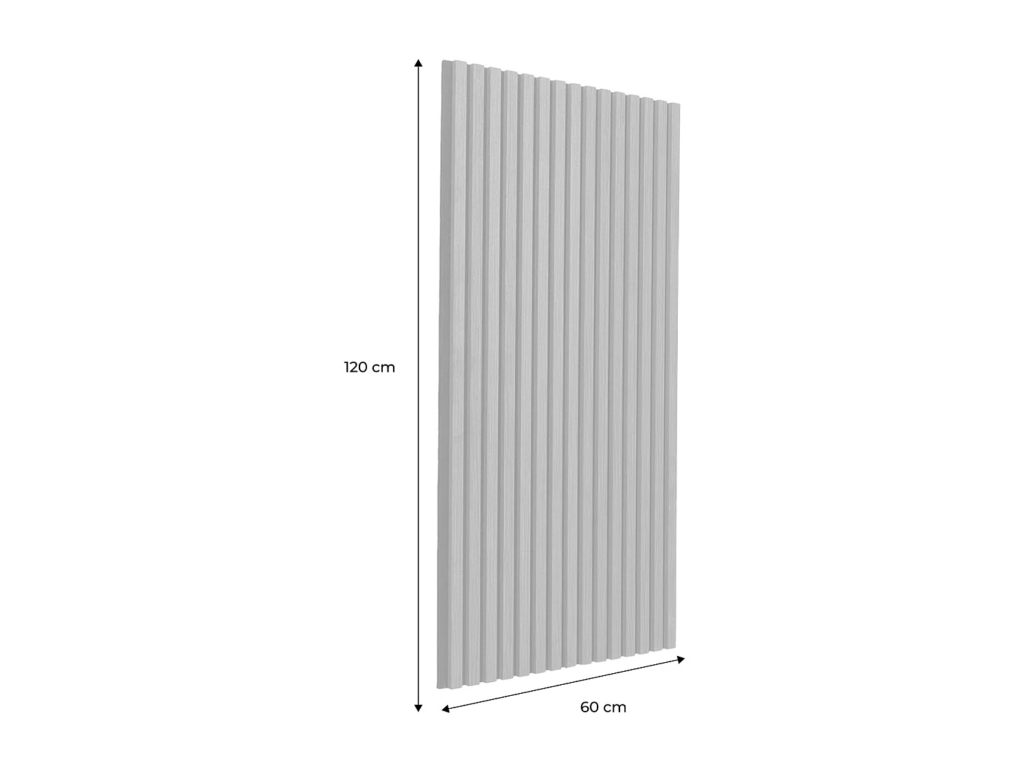 Set de 2 panneaux muraux acoustiques décoratifs en feutrine et MDF chêne 60x120cm - Kyoto