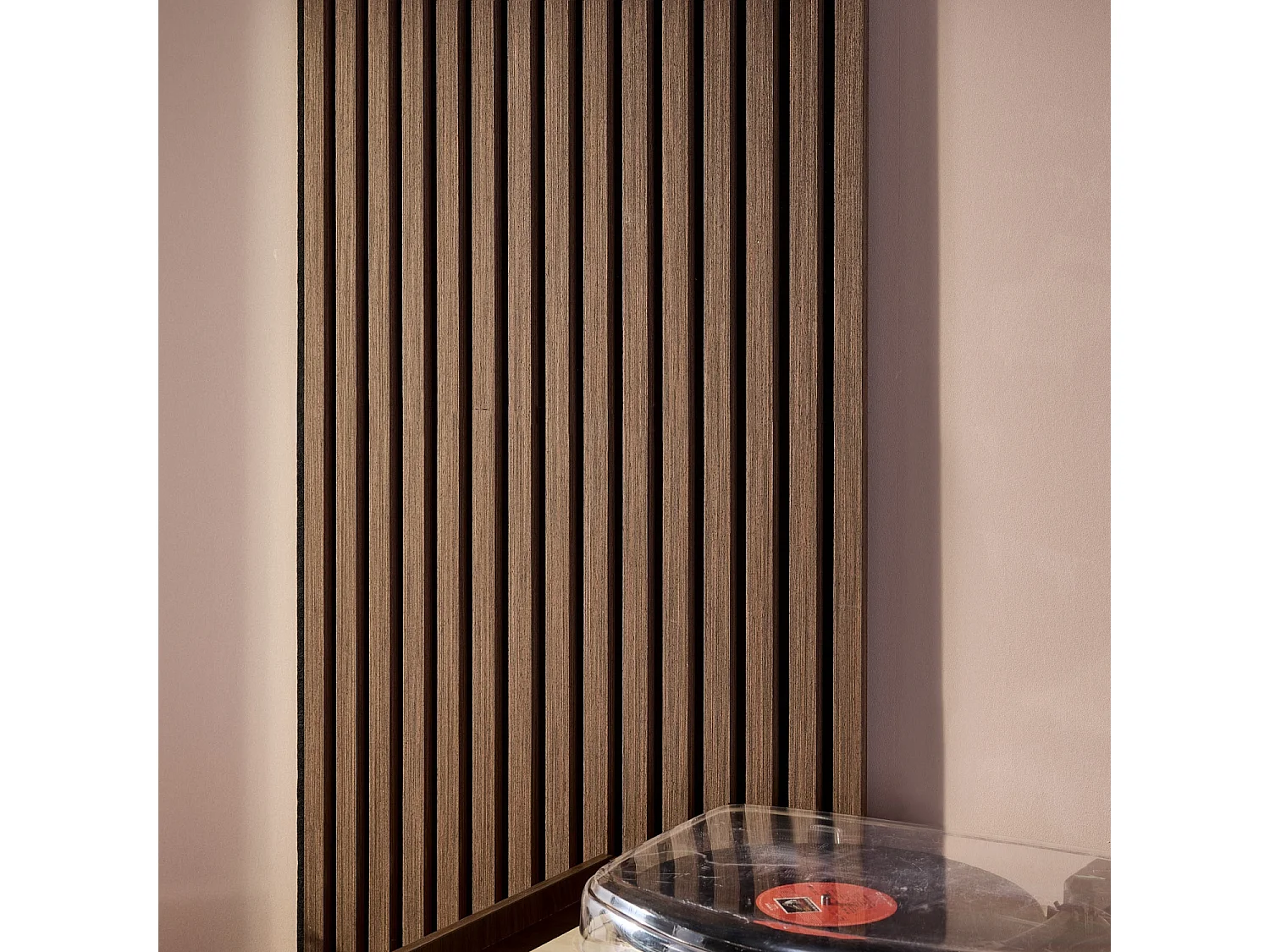 Set de 2 panneaux muraux acoustiques décoratifs en feutrine et MDF noyer 60x120cm - Kyoto