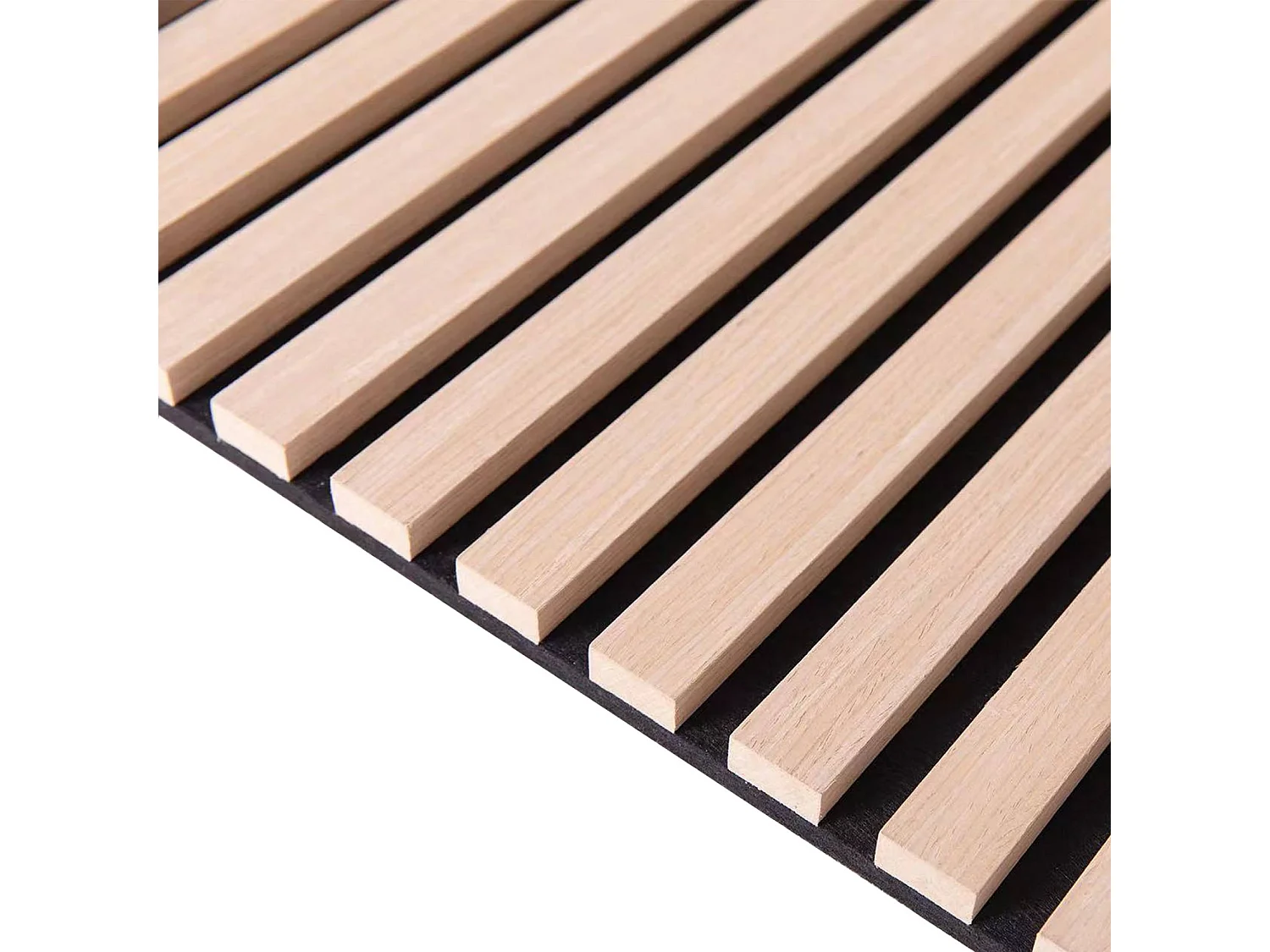 Set de 4 panneaux muraux acoustiques décoratifs en feutrine et MDF chêne 60x120cm - Kyoto