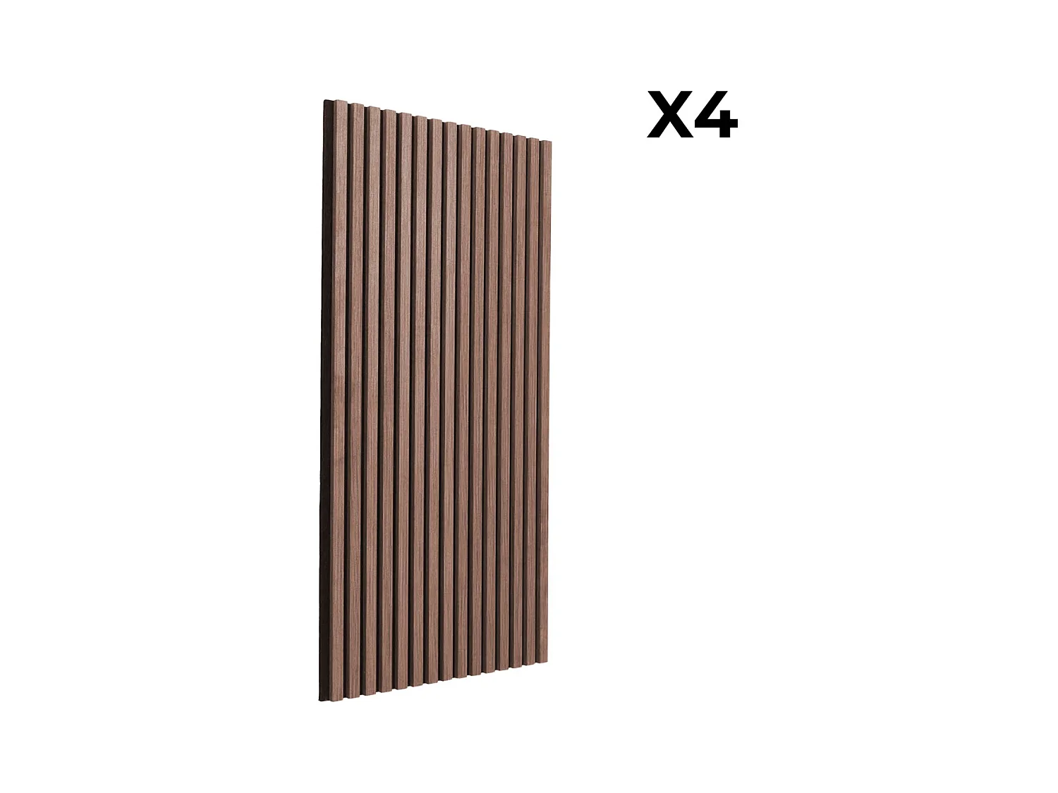 Paneles murales acústicos decorativos, color nogal nogal