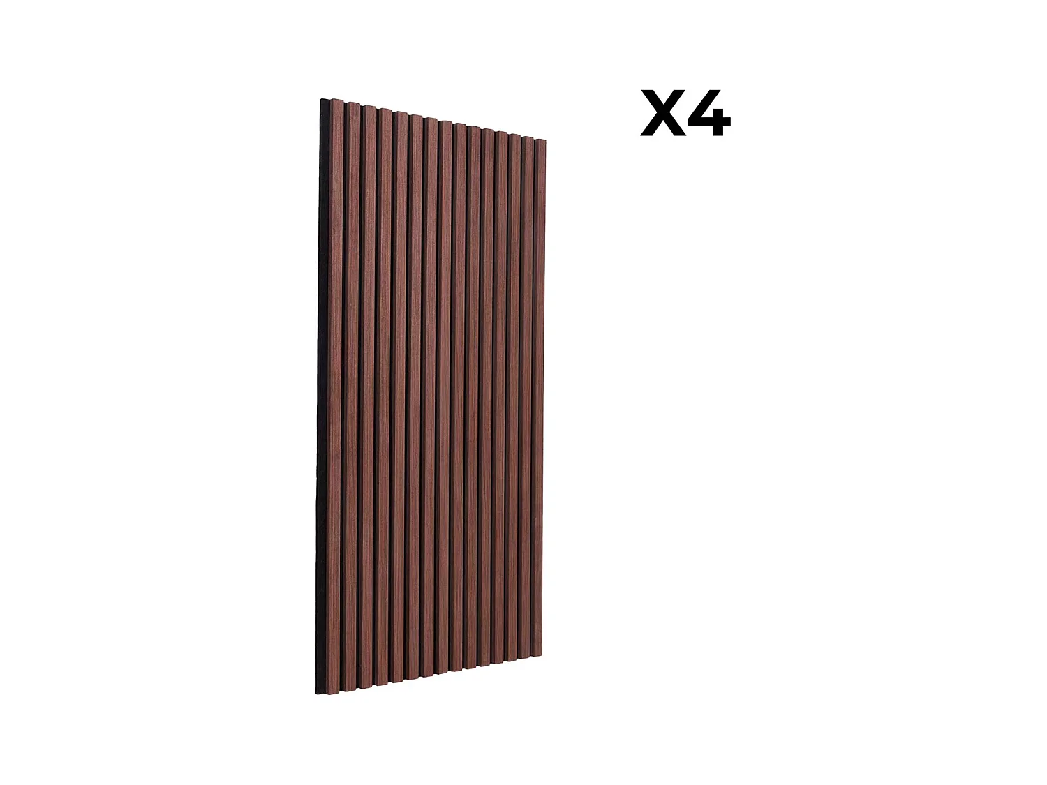 Paneles murales acústicos decorativos, color nogal nogal