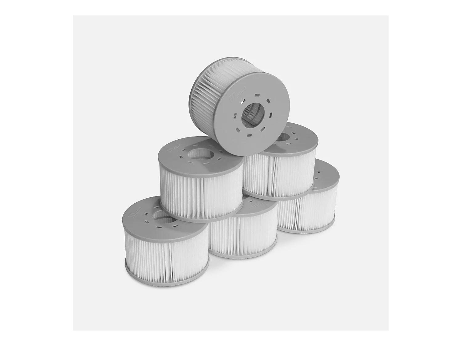 Cartucho de filtro de spa, set de 6 gris