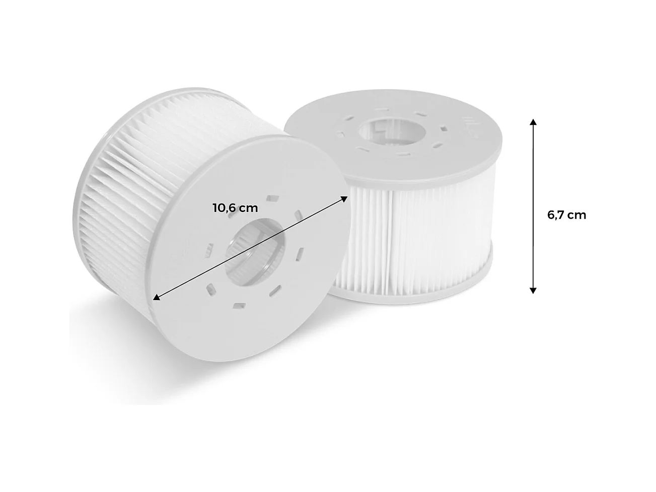 Cartucho de filtro de spa, set de 6 gris