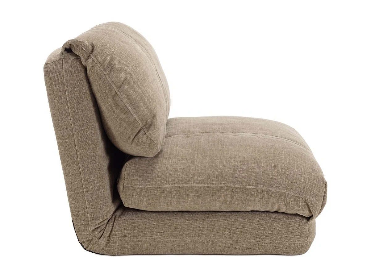 ANGELE - Chauffeuse 1 place convertible tissu couleur gris