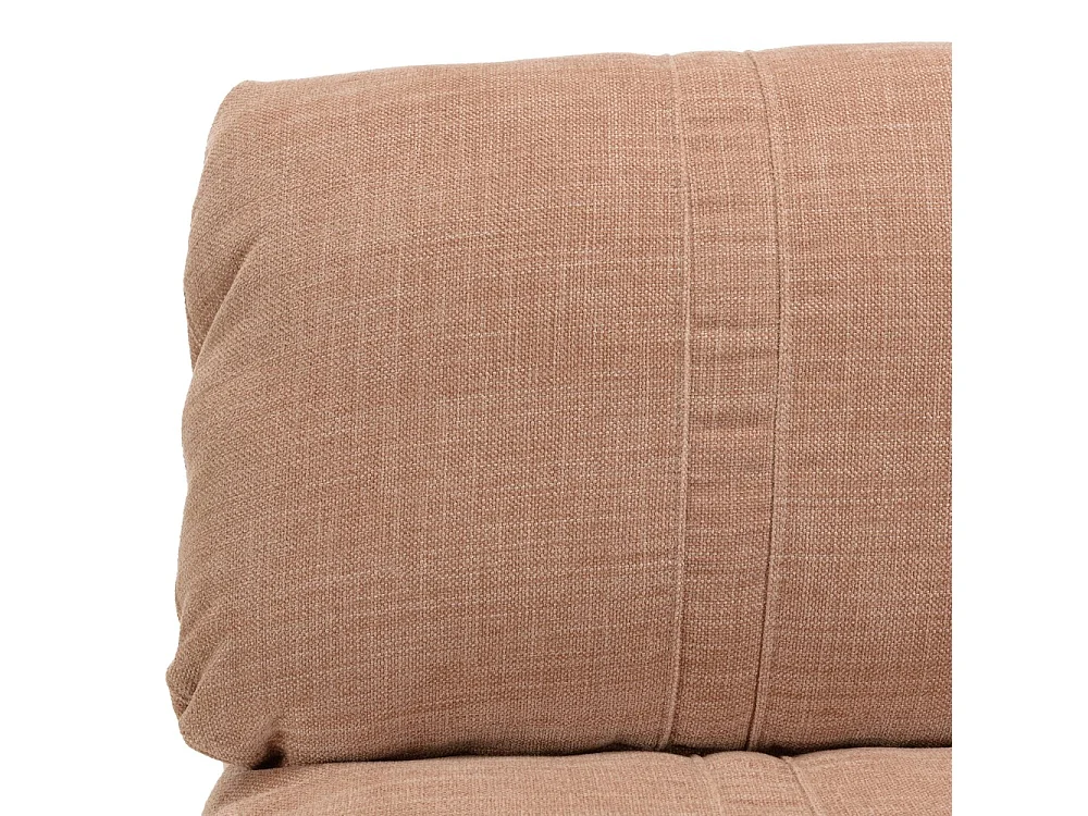 ANGELE - Chauffeuse 1 place convertible en tissu couleur vieux rose