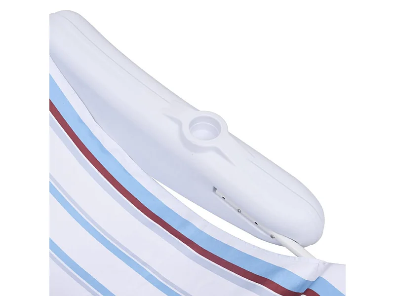 Sdraio Galleggiante per Piscina 140x83x60 cm Confortevole e Pratica