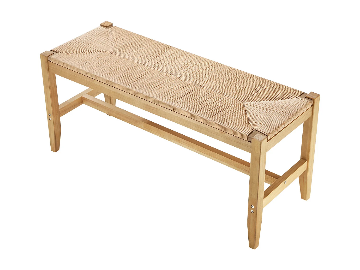 Banc en Rotin SucceBuy 102cm pour Salon Chambre à Coucher Entrée, pour Salon, Chambre, Entrée, Cuisine, Ajoute un Charme Bohème