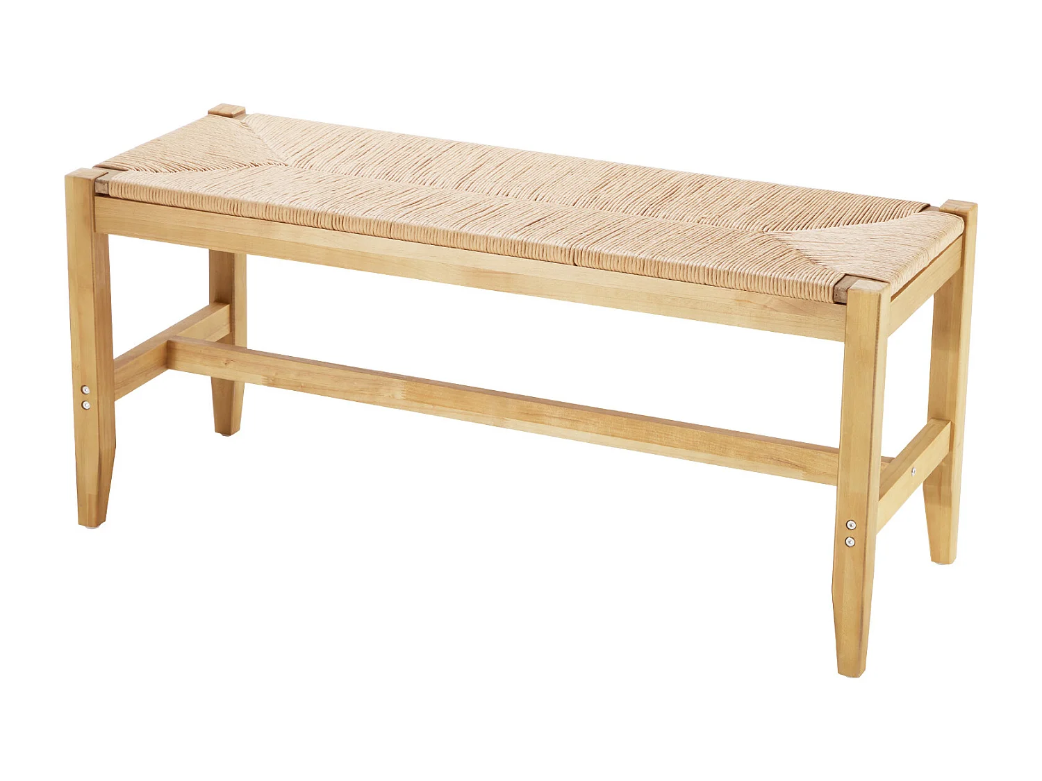 Banc en Rotin SucceBuy 102cm pour Salon Chambre à Coucher Entrée, pour Salon, Chambre, Entrée, Cuisine, Ajoute un Charme Bohème